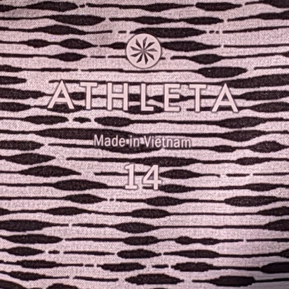 Athleta Black and White Patterned Backless Dress … - image 4